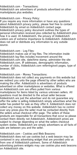 addedclutch privacy