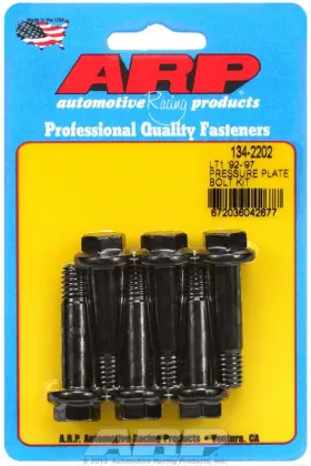 134-2202 Arp Hp Series Pressure Plate Bolt Kit Black For 92-97 Chevy Lt1/lt4