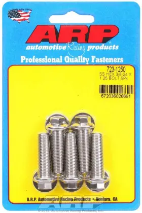 723-1250 Arp - S/s Bolt Kit 6pt. 5 3/8-24 X 1.250