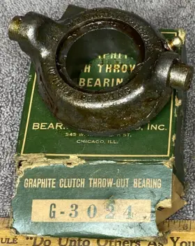 G-3024 Bearing Jobbers Graphite Clutch Throw-out New Old Stock Nib G3024