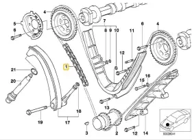 11311741746 Bmw For 1996-2003 M62 4.4l Engine E38 E39 E53 540i 740i X5 Timing Chain #2