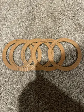 16311am Borgwarner .078 Inch 1965-81 C4 1982-86 C5 Friction Clutch Plate Set Of 5