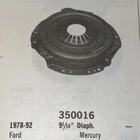 350016 Bwd Automotive Clutch Cover Fits 78-92 Ford 9 1/16 Inch Diaphragm Free Shipping P. Plate
