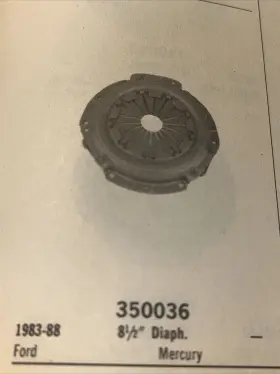 350036 Bwd Automotive Clutch Pressure Plate Fits Ford Mercury 1983-88 8 1/2 Diaphragm