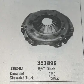 Ca1895 Bwd Automotive 351895 Clutch Cover Fits Gm 82-83 2.5l Free Shipping 9 1/8 Inch Diaphragm