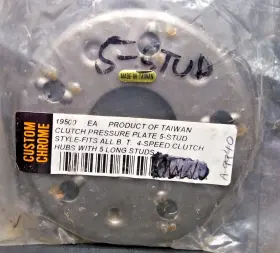 19500 Custom Chrome Clutch Pressure Plate Harley Davidson Pn
