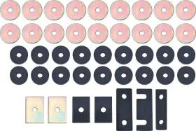 34119g Energy Suspension Bushings 1955-57 Bel Air Convertible Black Polyurethane Body Mounts