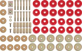 34167r Energy Suspension Bushings 1961-64 Impala / Full Size Convertible Red Polyurethane Body Mount Bushing Set