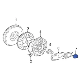 F81z7b602aa Ford Oe For F-250 Super Duty 99-07 Clutch Release Shaft Lever Bolt