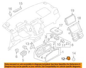 Ba1z11585b Ford Oem 11-15 Mkx Instrument Panel Cluster Switches-holder