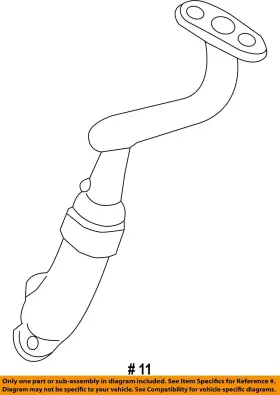 Cm5z6l092a Ford Oem 14-16 Fiesta Turbocharger Turbo-oil Outlet Tube #2