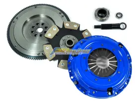 54013r4 Fx Racing 6-puck Rigid Clutch Set Hd Cast Flywheel For 1992-1993 Acura Integra 1.7l