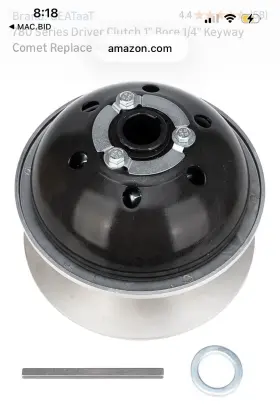302405a Geataat 300827c 780 Series Driver Clutch 1 Inch Bore 1/4 Keyway Comet Replace#302405a