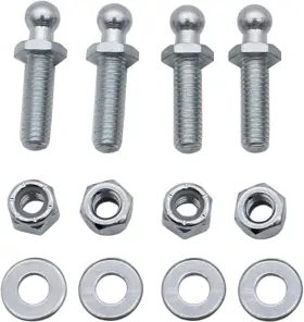 Ssa-11430 Gskmotor 4 Pair 10mm Ball Studs With Hardware Lock Nuts Washers 5/16-18 One Size