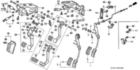 46500-sv4-a80 Honda Genuine Pedal Brake