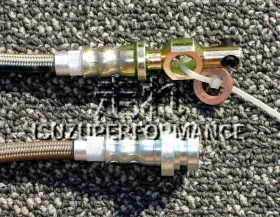 Ip-ch-lhdjrt87.5-89-ss Isuzuperformance Stainless Steel Hydraulic Clutch Hose/line 87 1/2-89 Isuzu Impulse Rwd #2