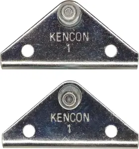 Kc100111 Kencon Specialty Products 10mm Ball Stud Bracket For Gas Spring/prop/strut 2 Pack Silver