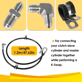 Kyqp1442 Ky-auto Clutch Line Kit For K Swap Honda-acura Civic Crx Integra K20 K24 Series #2