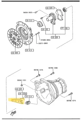 B622-16-520a Mazda B622-16-520 90-05 Miata Oem Manual Transmission Clutch Release Fork #3