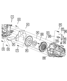 04593121 Mopar Genuine Clutch Release Lever Boot 4593121