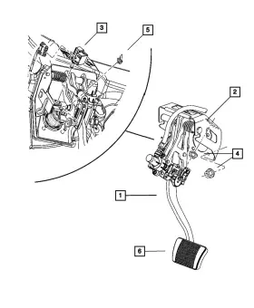 04779558af Mopar Genuine Brake Pedal And Pad 4779558af