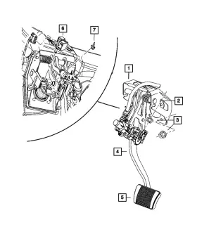 04779559af Mopar Genuine Brake Pedal And Pad 4779559af