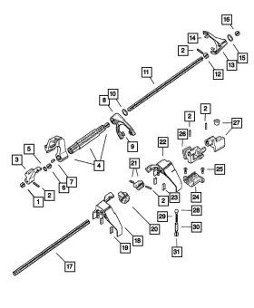 05086732aa Mopar Genuine Lever 5086732aa