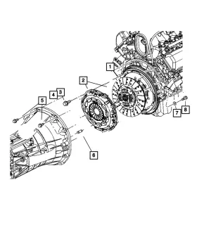 05139236aa Mopar Genuine Pressure Plate And Disc Clutch Kit 5139236aa