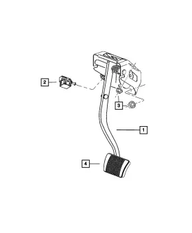 05154689af Mopar Genuine Brake Pedal And Pad 5154689af