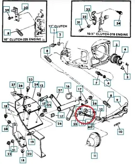 4210699 Mopar Clutch Release Fork Rod #2