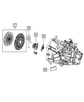 5106210aa Mopar Genuine Pressure Plate And Disc Clutch Kit