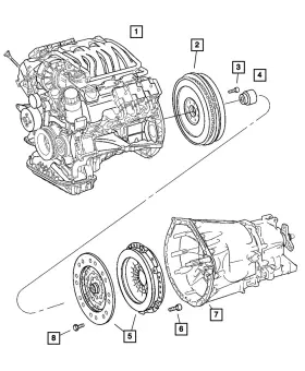 5127511aa Mopar Genuine Pilot Bearing