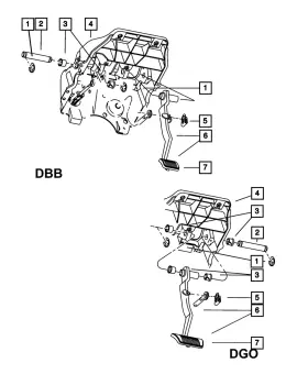 52014929ad Mopar Genuine Brake Pedal And Pad