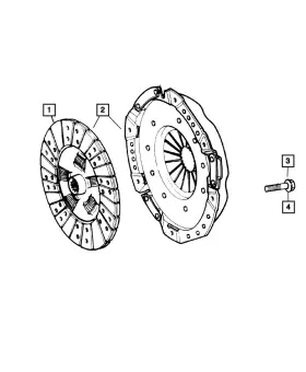 52104583ad Mopar Genuine Pressure Plate And Disc - Cltch Kit