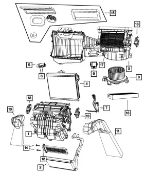 68004194ac Mopar Genuine Air Conditioning - Evaporator