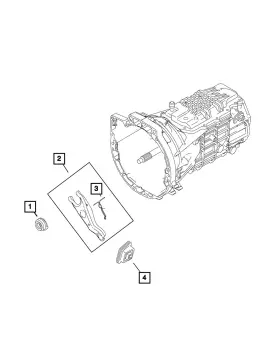 68313852aa Mopar Genuine Clutch Release Lever Boot