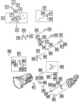 68317410aa Mopar Genuine Lever