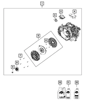68544660aa Mopar Genuine Clutch Release Bearing