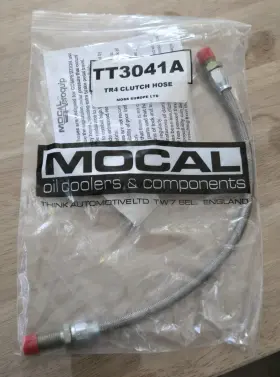 Tt3041a Moss New Mocal Braided Steel Clutch Hose For Triumph Tr3 Tr3a Tr4 Uk