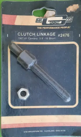 2476 Mr Gasket Clutch Linkage 67-81 Chevy Camaro Pontiac Firebird 3/8 Inch -16 Short