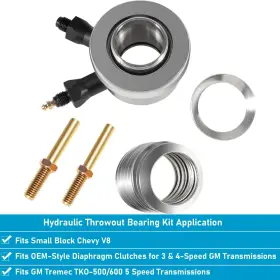 Nvqp-1578 Nv-auto For Gm Stock Clutch Small Block Chevy V8 Hydraulic Throwout Bearing Kit 91025610 #3