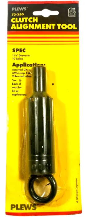 73-350 Plews Clutch Alignment Tool - 1 1/8 Inch Diameter 10 Spline Gm Amc Jeep Volvo By