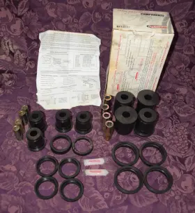 1-204-bl Prothane Front / Rear Control Arm Bushing Kit 97-06 Jeep Wrangler Tj Black 1-204