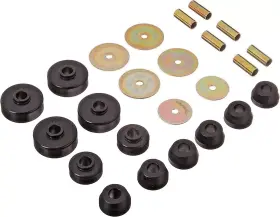 18-101-bl Prothane Body / Frame Mount Bushing Kit For Toyota Pickup 4wd 79-88 Black