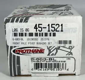 6-603-bl Prothane New Ford Front Axle Pivot Bushing Set