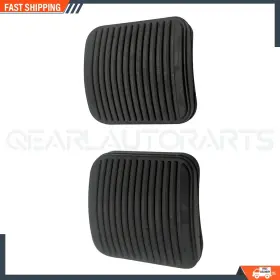 20780 Qearl Autoparts 2pcs New For 02-10 Dodge Ram 1500 Pickup Brake/clutch Pedal Pads Cover Black