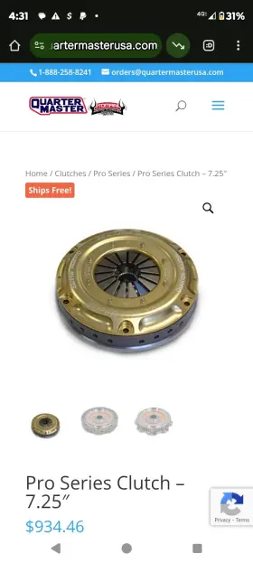 509306 Quarter Master 509305 7.25 Clutch And Flywheel Fits 4.6 157 Tooth