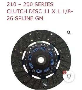 Ram Clutch 809009340403 210 200 Series Disc - 11 X 1 1/8-26 Spline For Gm
