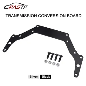 Rs-em1017 Rastp For Speedway Th350 Th400 Bop-to-chevy Transmission Adapter Plate 1962-up Black