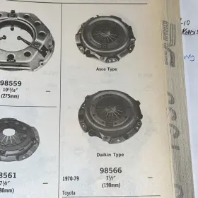 98566 Rhinopac Clutch Cover Bwd 70-79 Toyota 7 1/2 Inch Diaphragm Free Shipping